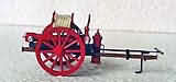 Hand-operated fire cart